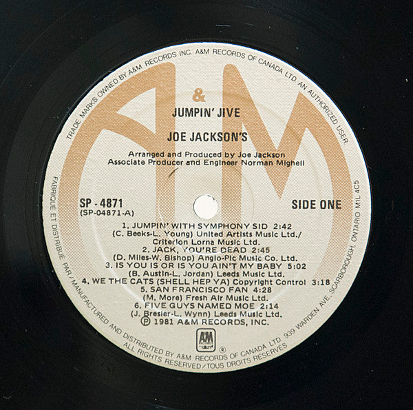 Joe Jackson - Joe Jackson's Jumpin' Jive - 1981