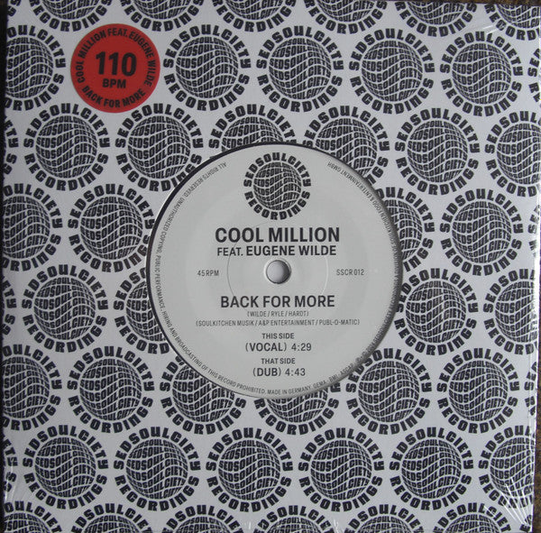 Cool Million Feat. Eugene Wilde - Back For More - 2024