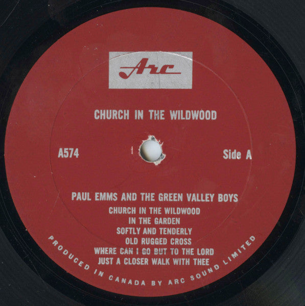 Paul Emms And Green Valley Boys, The - Church In The Wildwood And Other Country Sacred Songs -