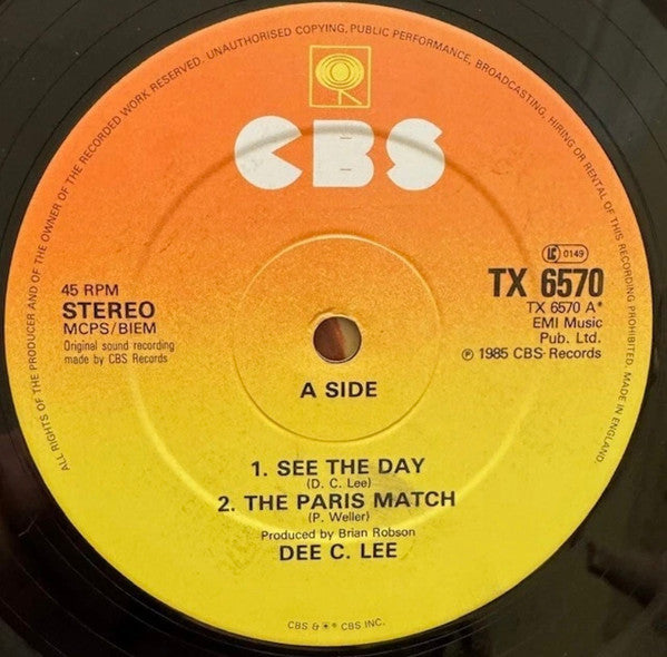 Dee C. Lee - See The Day - 1985