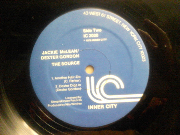 Jackie McLean / Dexter Gordon - The Source - 1976