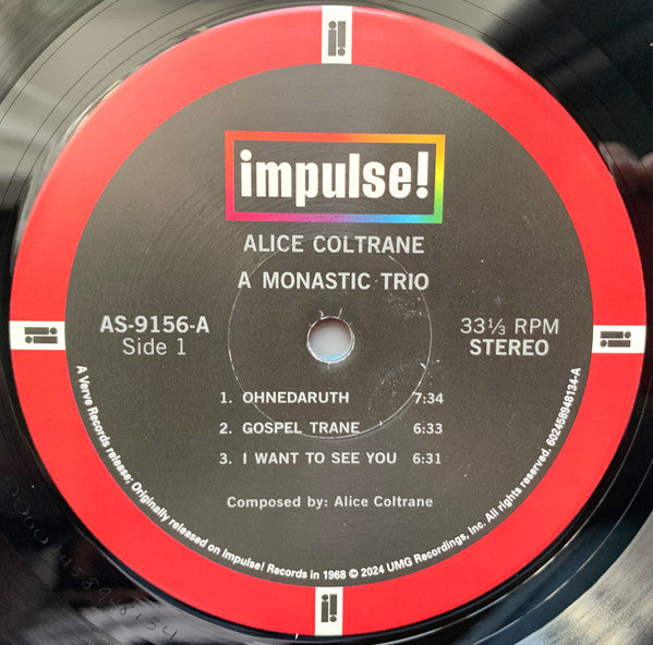 Alice Coltrane - A Monastic Trio