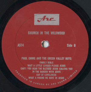 Paul Emms And Green Valley Boys, The - Church In The Wildwood And Other Country Sacred Songs -