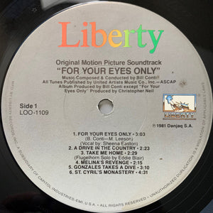 Bill Conti - For Your Eyes Only (Original Motion Picture Soundtrack) - 1981