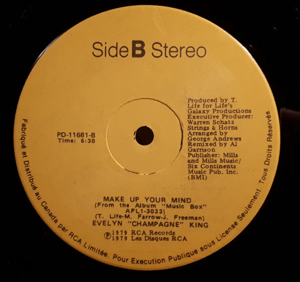 Evelyn King - Out There / Make Up Your Mind - 1979