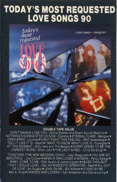 Various - Today's Most Requested Love Songs 90 Vinyl Record