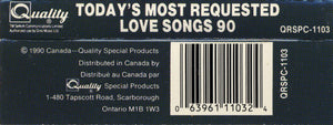 Various - Today's Most Requested Love Songs 90 Vinyl Record