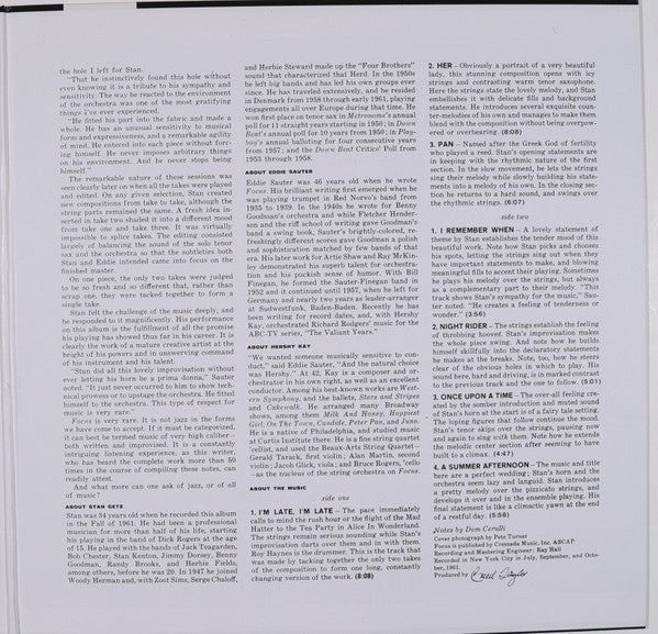 Stan Getz / Eddie Sauter - Focus - 1973