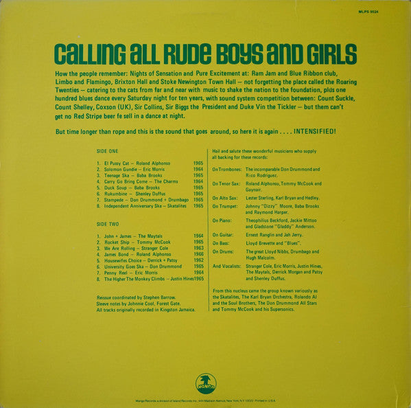Various - Intensified! Original Ska 1962-1966