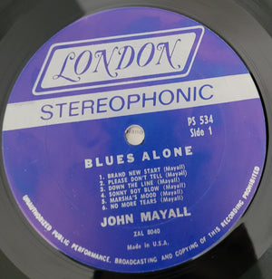 John Mayall - The Blues Alone Vinyl Record