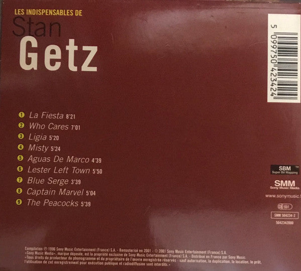 Stan Getz - Les Indispensables Des Stan Getz (CD) - 2001