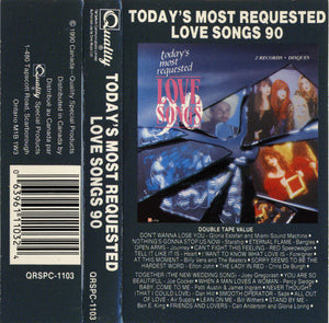 Various - Today's Most Requested Love Songs 90 Vinyl Record