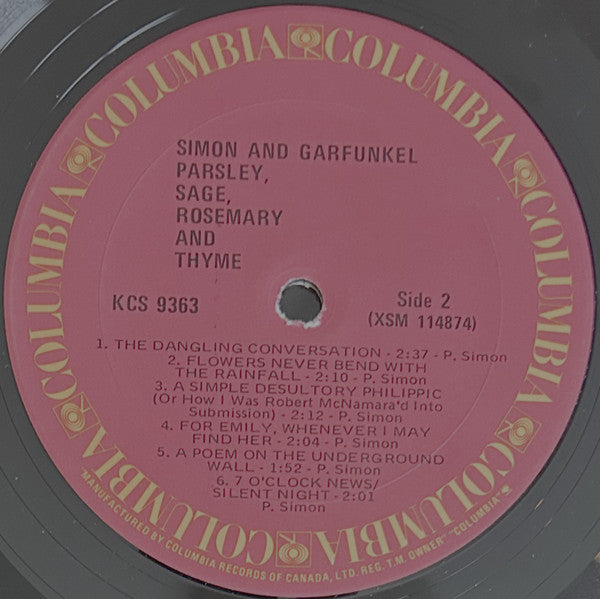 Simon & Garfunkel - Parsley, Sage, Rosemary And Thyme -