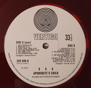 Aphrodite's Child - 666 (The Apocalypse Of John 13/18) Vinyl Record