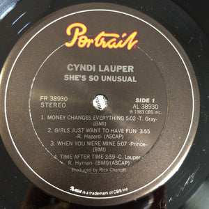 Cyndi Lauper - She's So Unusual Vinyl Record