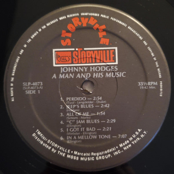 Johnny Hodges  /  Charlie Shavers - A Man And His Music -