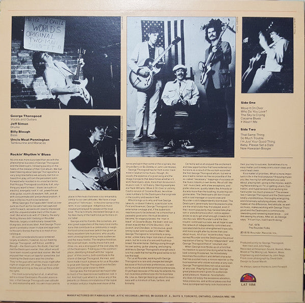George Thorogood & The Destroyers - Move It On Over - 1978