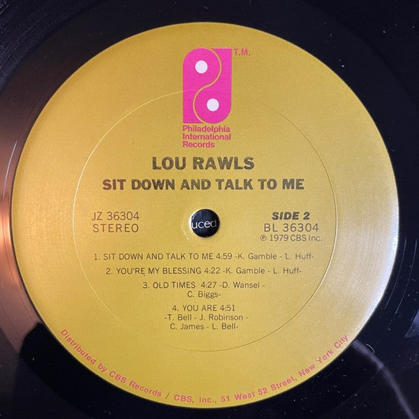 Lou Rawls - Sit Down And Talk To Me - 1979
