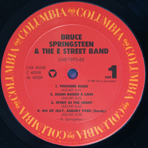 Bruce Springsteen & The E-Street Band - Live / 1975-85 - 1986