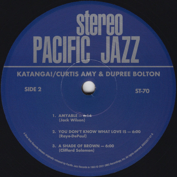 Curtis Amy & Dupree Bolton - Katanga! - 2021