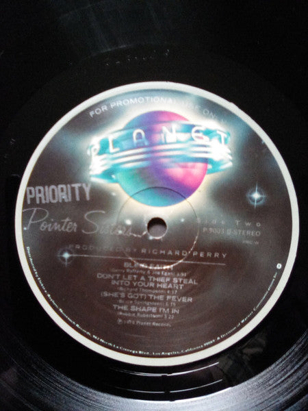 Pointer Sisters - Priority Vinyl Record