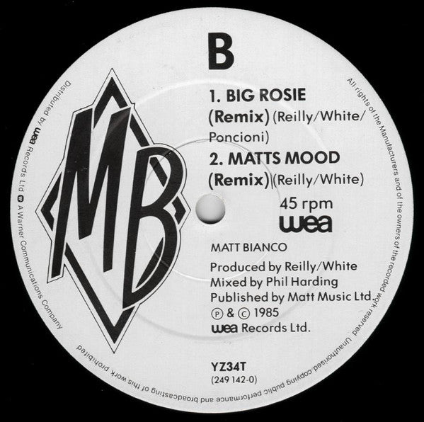 Matt Bianco - More Than I Can Bear (Remix) - 1985