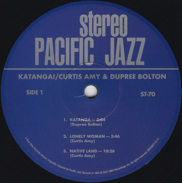 Curtis Amy & Dupree Bolton - Katanga! - 2021