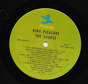 King Pleasure - The Source Vinyl Record