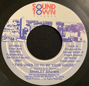Shirley Brown - This Used To Be Your House - 1984