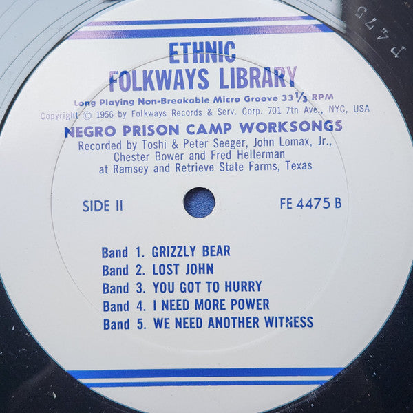 Prisoners At The Ramsey And Retrieve State Farms, Texas - Negro Prison Camp Worksongs