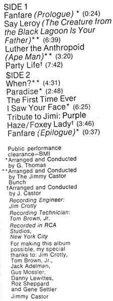 Jimmy Castor Bunch, The - Phase Two - 1972