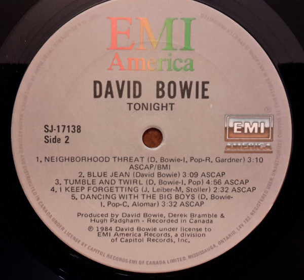 David Bowie - Tonight - 1984