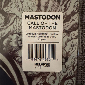 Mastodon - Call Of The Mastodon Vinyl Record