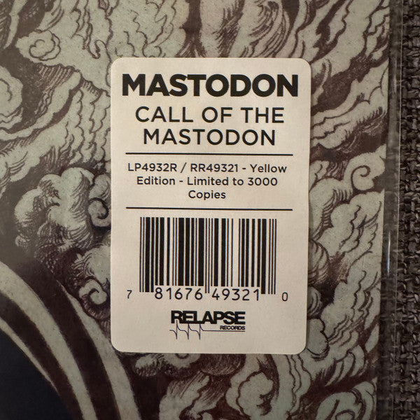 Mastodon - Call Of The Mastodon Vinyl Record