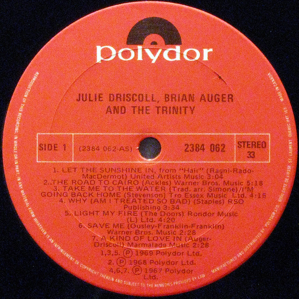 Julie Driscoll, Brian Auger & The Trinity - Julie Driscoll, Brian Auger & The Trinity