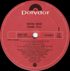 Diane Tell - Entre Nous - 1979