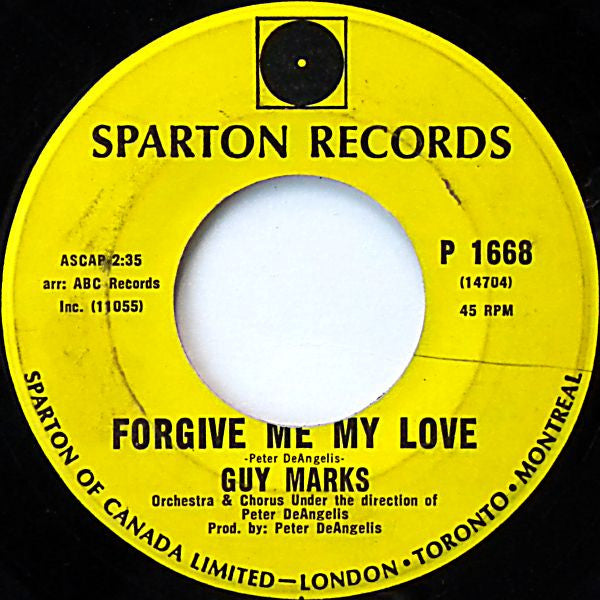 Guy Marks - Loving You Has Made Me Bananas Vinyl Record