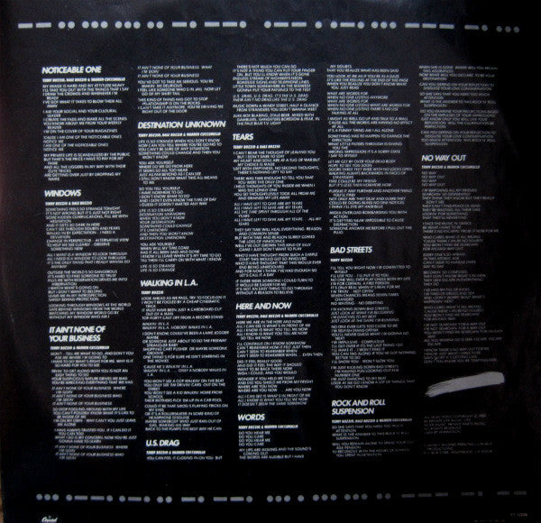 Missing Persons - Spring Session M - 1982