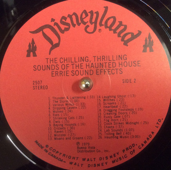 No Artist - Walt Disney Studios' Chilling, Thrilling Sounds Of The Haunted House - 1979