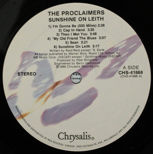 Proclaimers, The - Sunshine On Leith - 1988