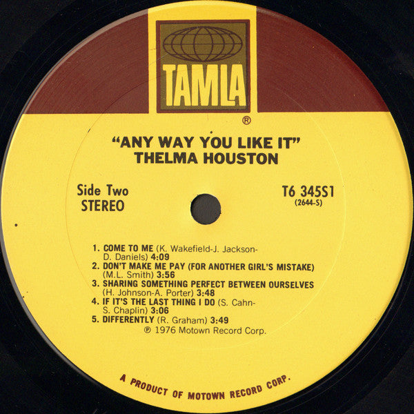 Thelma Houston - Any Way You Like It - 1976