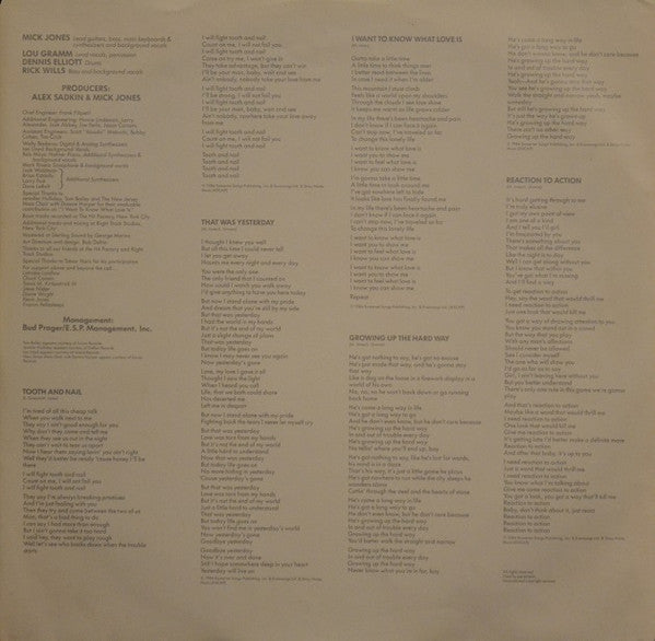 Foreigner - Agent Provocateur - 1984