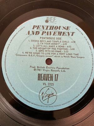 Heaven 17 - Penthouse And Pavement - 1981