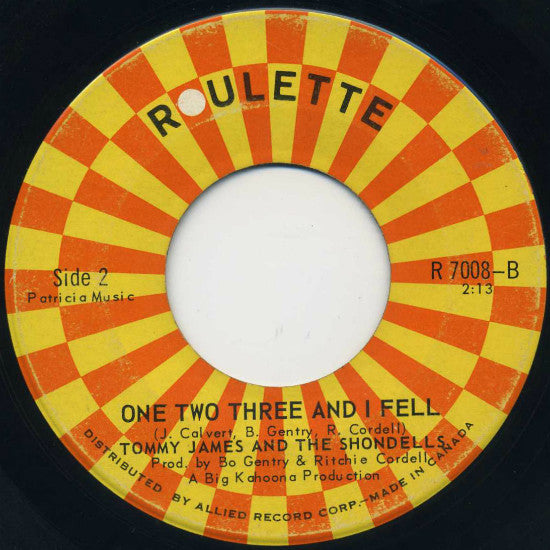 Tommy James & The Shondells - Mony Mony / One Two Three And I Fell
