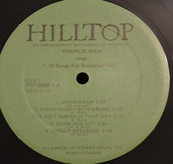 Charlie Rich - Charlie Rich Sings 18 Country Songs On 2 L.P.'s! - 1973