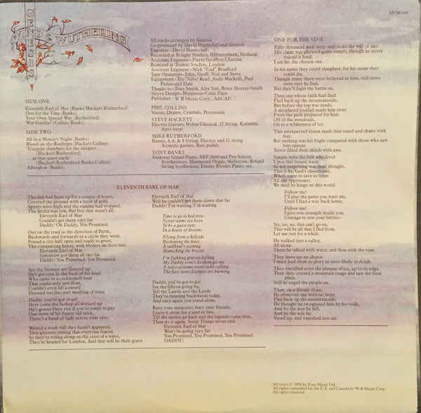 Genesis - Wind & Wuthering - 1981