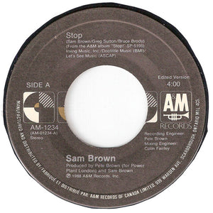 Sam Brown - Stop - 1988