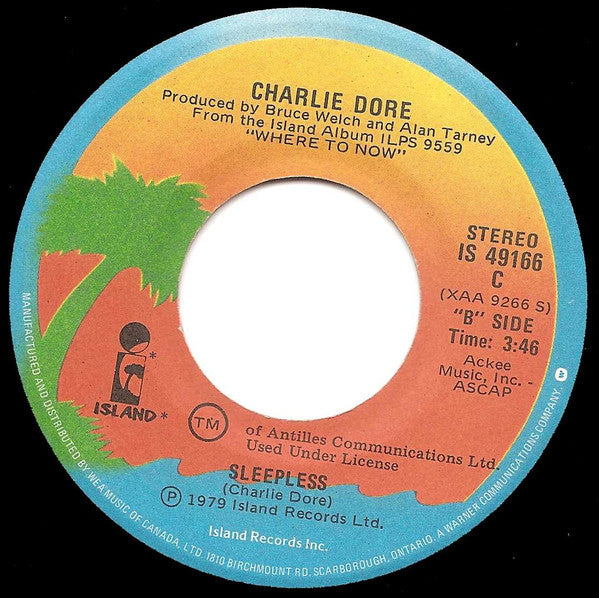 Charlie Dore - Pilot Of The Airwaves / Sleepless - 1979