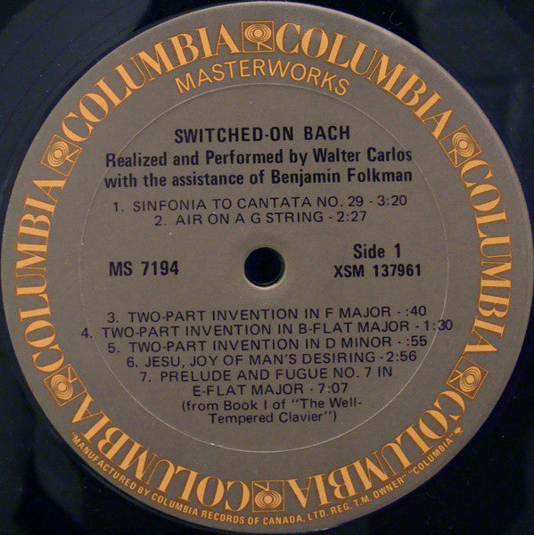 Walter Carlos - Switched-On Bach -