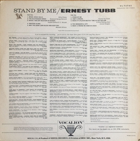 Ernest Tubb - Stand By Me